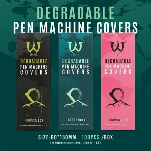 Degradable Pen Machine Covers  60*150mm  Qty:100