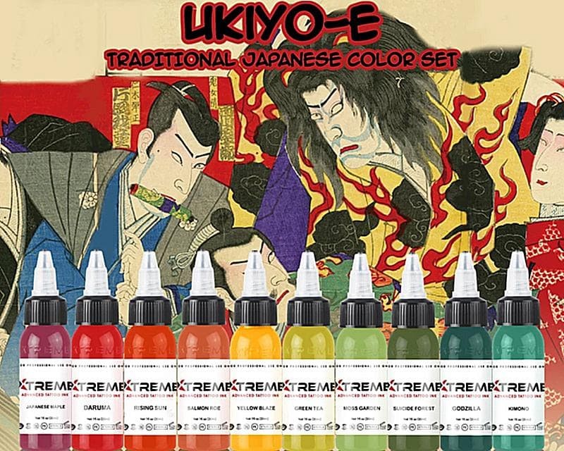 Xtreme UKIYO-E Traditional Japanese Colour Set of 10
