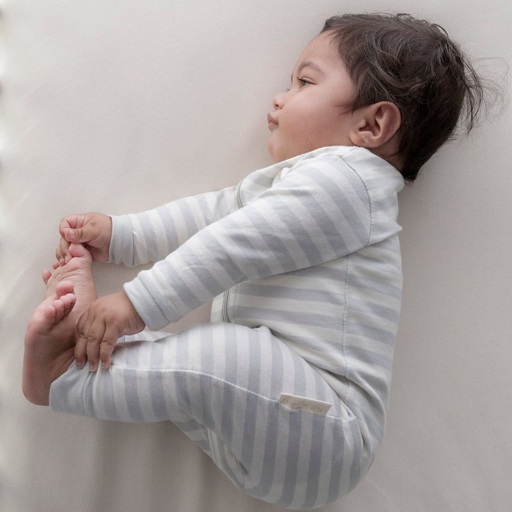 Woolbabe Merino Zip-Up Pyjamas | Pebble