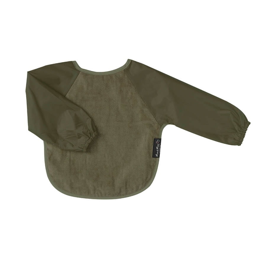 Sleeved Bib | 6-18 Months | Olive Green