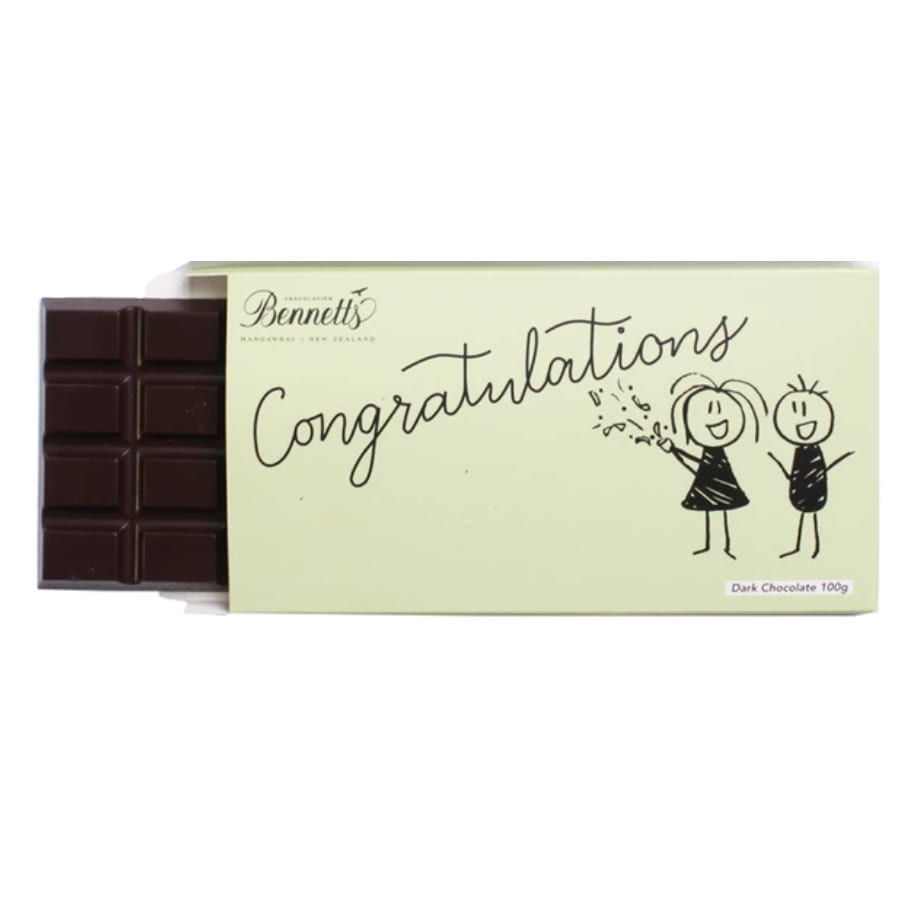 Message Bar | Congratulations | Dark Choc
