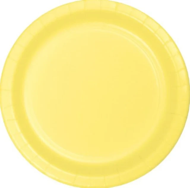 Mimosa Yellow Lunch Plates Paper 18cm - Pack of 24