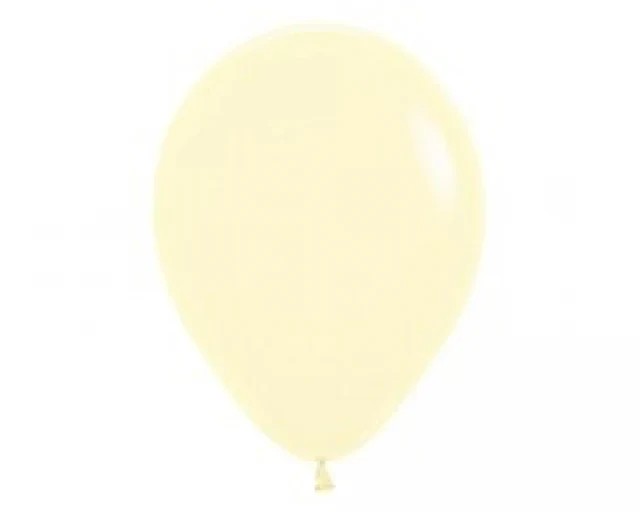 90cm Pastel Matte Yellow Latex Balloons  2pk - Pack of 2