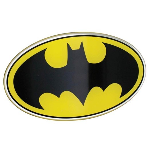 Fan Emblems DC Batman Oval Logo Decal (Black & Yellow)