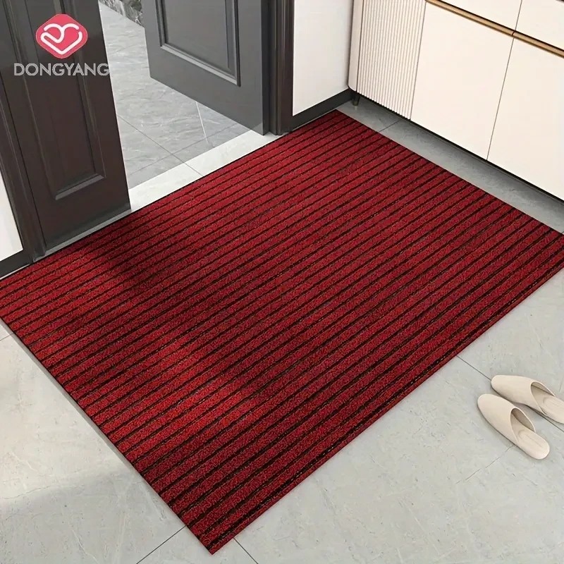 Striped Dirt Resistant Floor Mat