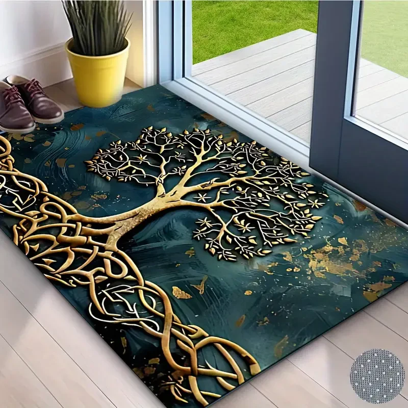 Tree of Life Pattern Welcome Door Mat