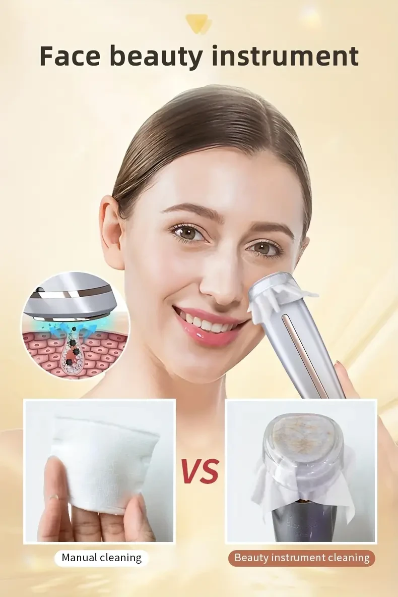 Rechargeable Multifunctional Facial Skin Care Device, USB Charging, 2000mAh Lithium Polymer Battery, Low Voltage Beauty Tool for Home Use, Ideal Gift for Women