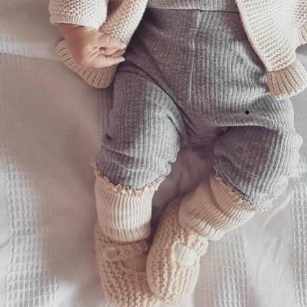 Baby Hand Knitted booties  | Handmade