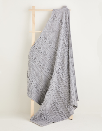 Merino Bobble Detail Blanket | Handmade | Handmade