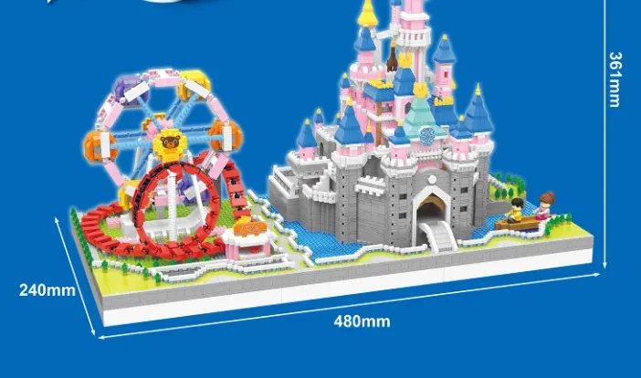 Miniature Building Blocks Attractions Series Swan Lake