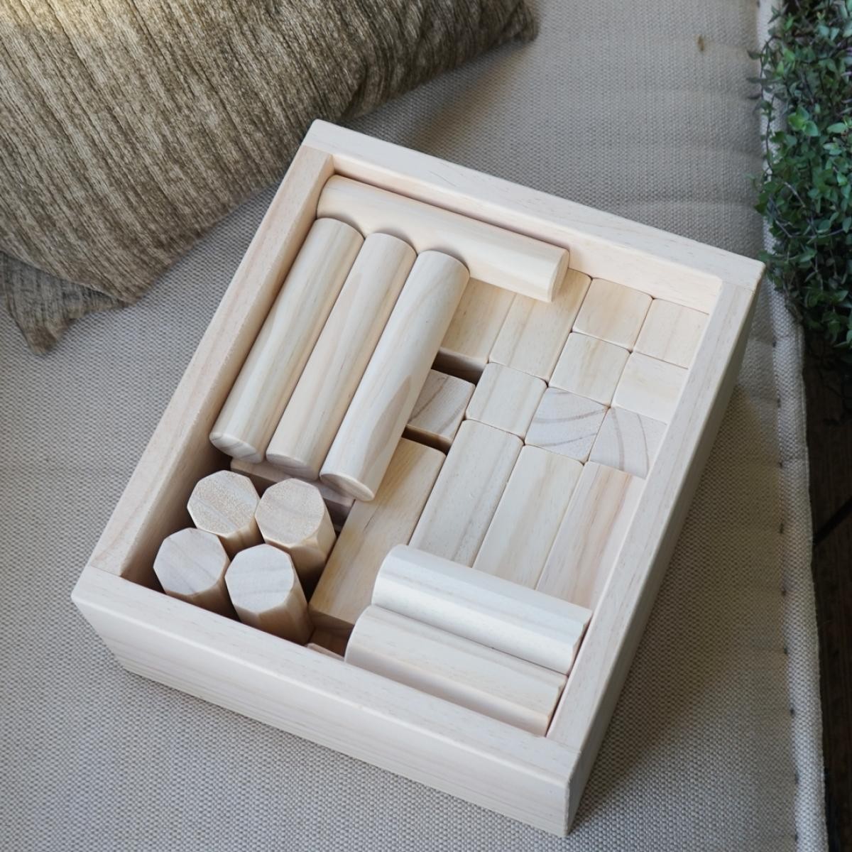 Box of Wooden Blocks  | Handmade