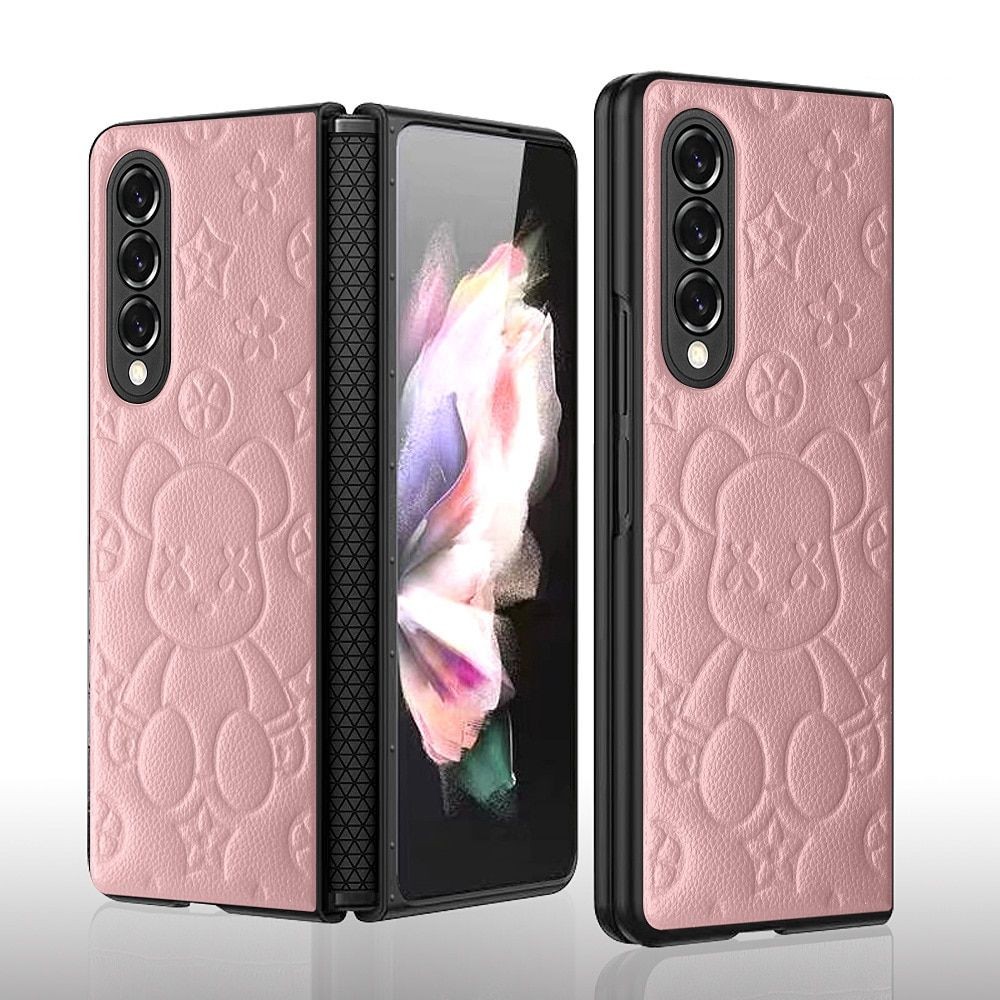 Bear Pattern Hinge Phone Case for Samsung Galaxy Z Fold Series