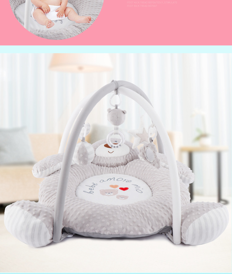 Baby Music Bear Game Blanket Baby Fabric Fitness Frame Crawling Mat