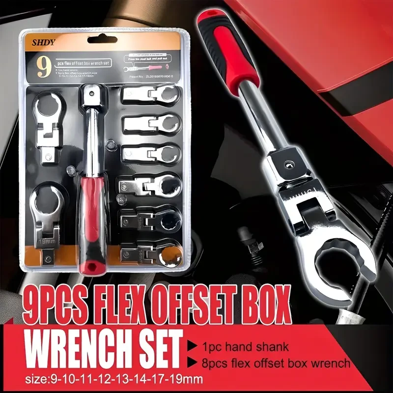 1pc Wrench Set, Multifunctional Ratchet Wrench, Disassembly Type Activity Head Oil Pipe Wrench, Rocker Wrench 180, Gear Wrench, Can Repair Car, Screw, Bicycle, Suitable for Home Daily Maintenance, Hardware Store, Construction Site, Emergency Repair, Car