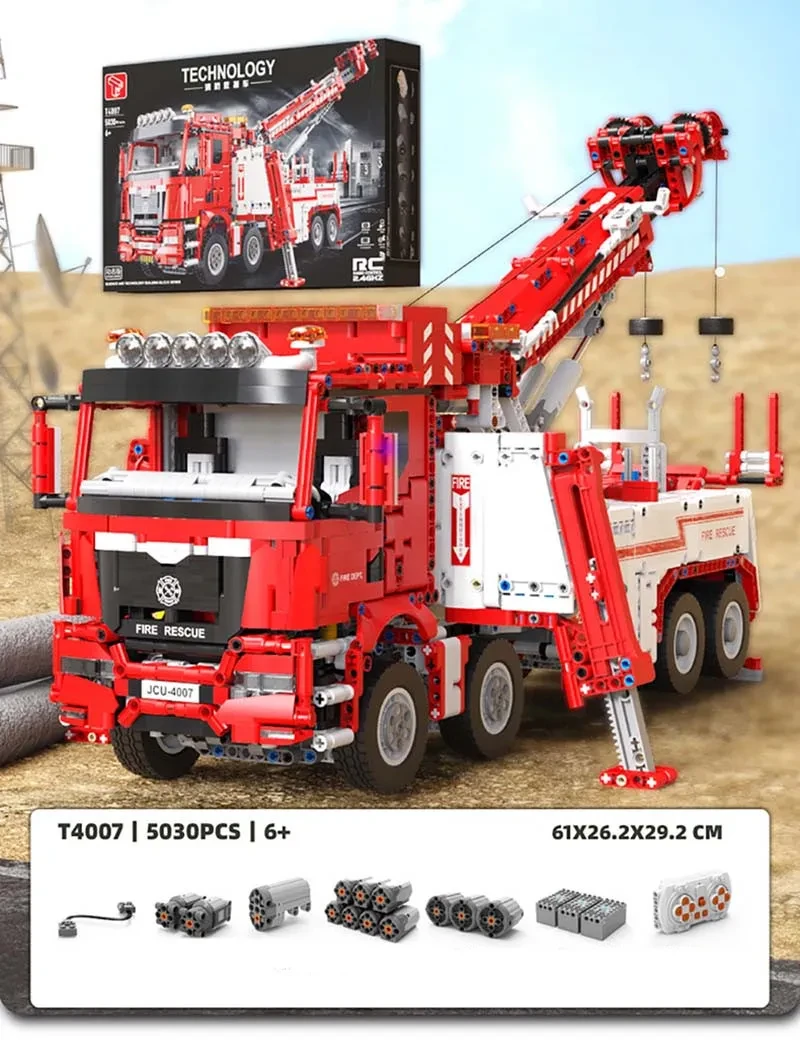 Engineering Series Fire Rescue Vehicle Remote Control Electric