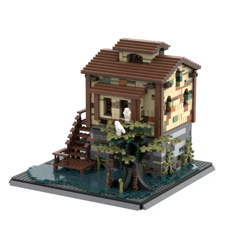 Building Blocks Rowing To Swamp Hiding Place Toy Suit Model