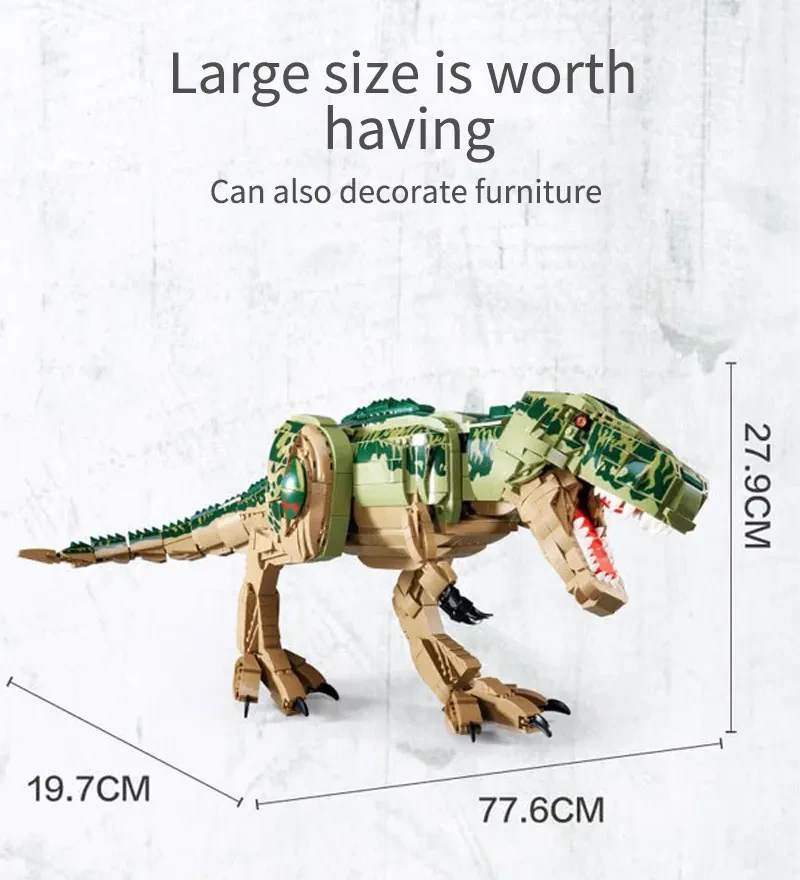 Children's Jurassic Dinosaur Building Blocks Puzzle Toys