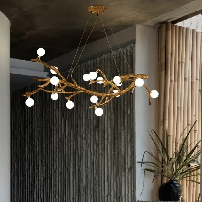 Restaurant Chandelier Decorative Tree Branch Lights
