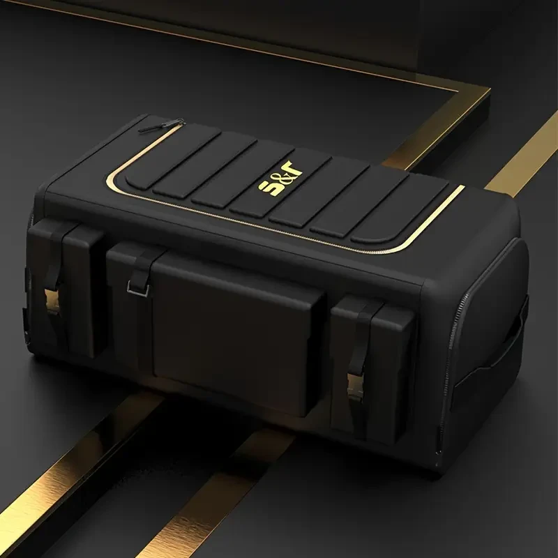 70L Oxford Fabric Car Trunk Organizer with Foldable Compartments