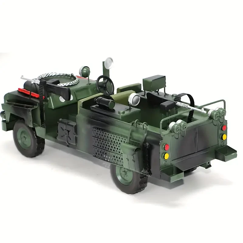 1:10 Scale Handcrafted Iron Military Vehicle Model