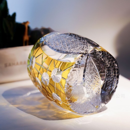 Crystal Whiskey Wine Glass Wooden Gift Box