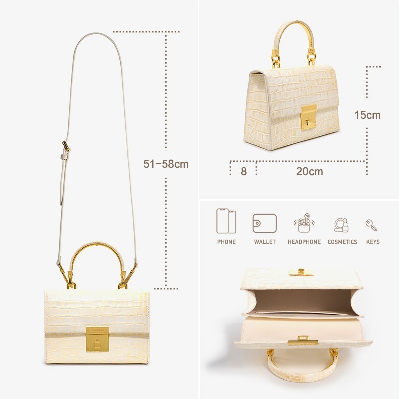 Small Design Pattern Leather Bag Light Luxury Shoulder
