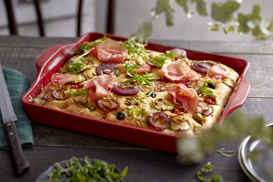 Focaccia Bread Baker - Burgundy - Emile Henry