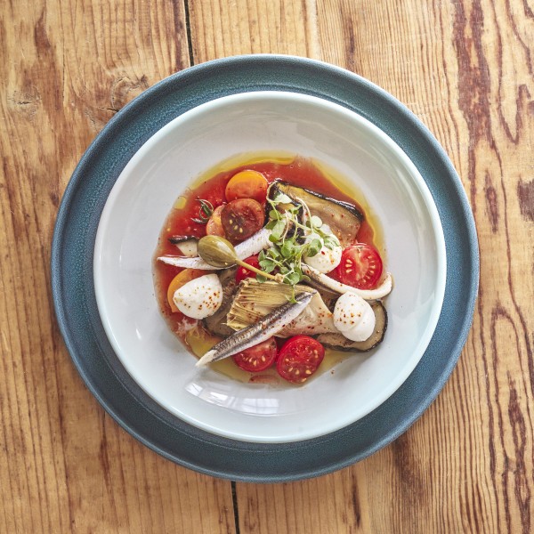 Deep Plate 20cm - Blue Flame/Ivory - Emile Henry