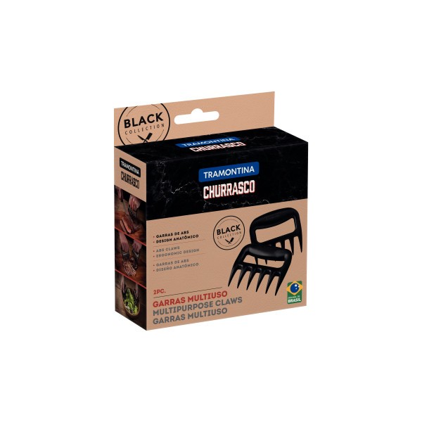 Churrasco Black Barbecue ABS Claws 2 Piece - Tramontina