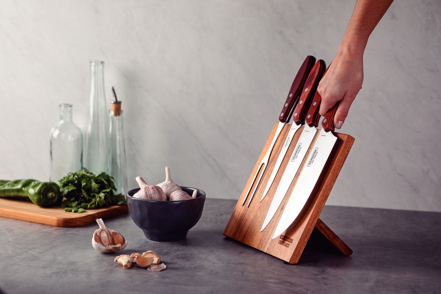 Tramontina Churrasco Barbecue Knife Block, 5Pc - Tramontina