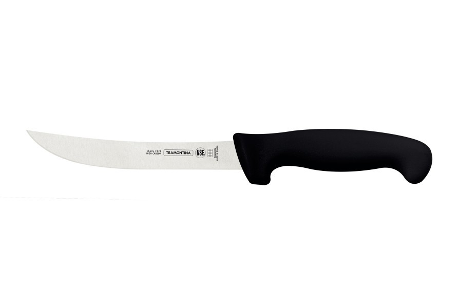 Professional Master Black Boning Knife Curved 6", 15cm - Tramontina