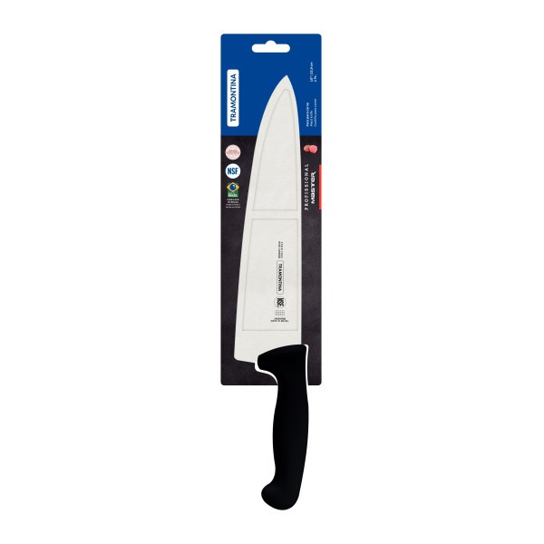 Professional Master Black Cooks Knife 10", 24cm - Tramontina