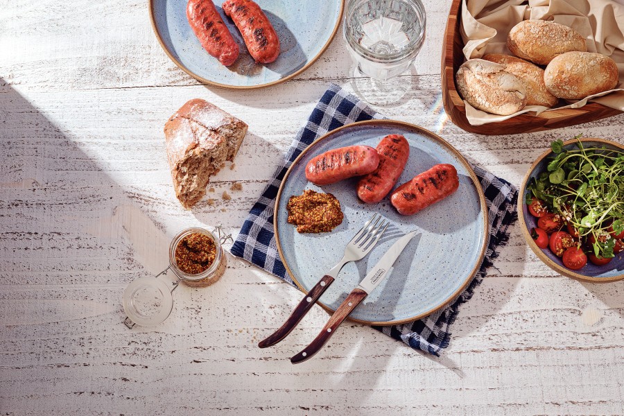 Churrasco Steak Knife Micro Serrated Narrow Polywood 4", 10cm - Tramontina