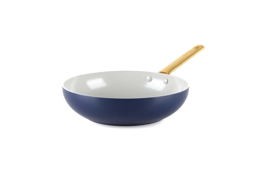 Padova Navy Blue Open wok 28cm/ 3.7L - GreenPan