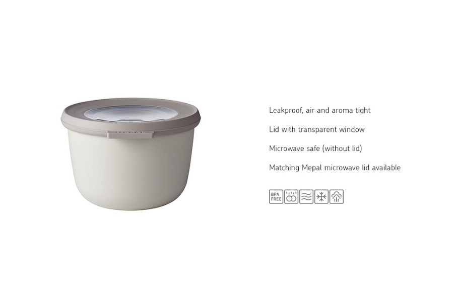 Cirqula Round 500ml Nordic White - Mepal