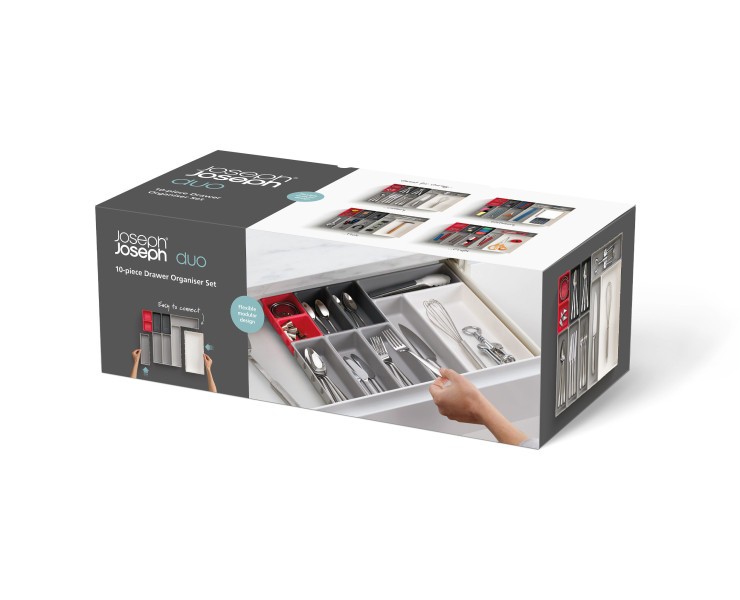 10-piece Drawer Organiser Set  - Joseph Joseph Duo