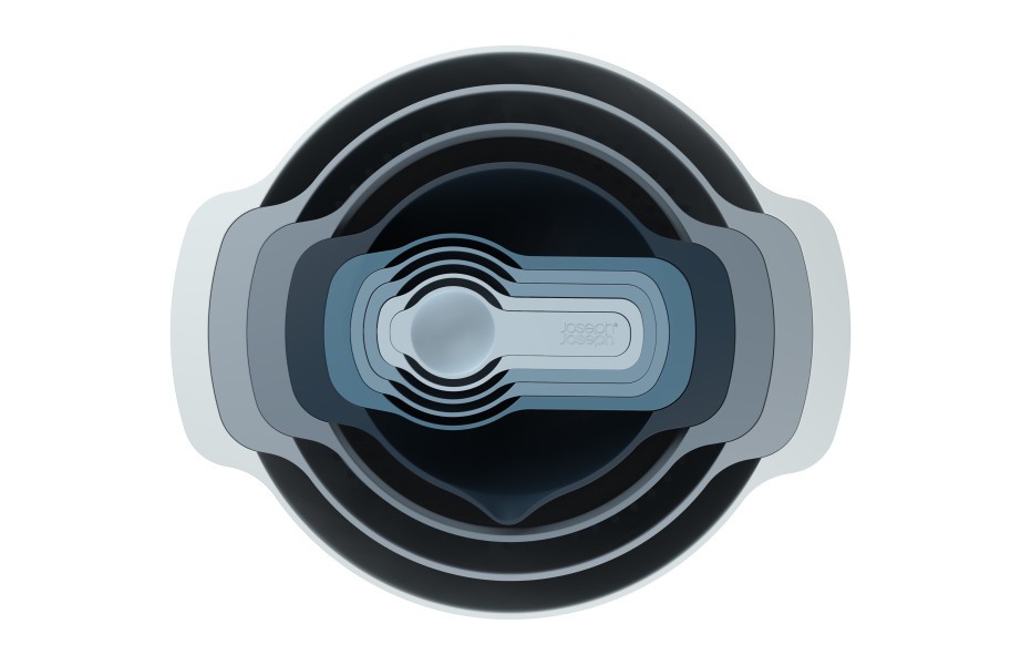 Nest 9 Plus 9-piece food preparation set - Sky - Joseph Joseph