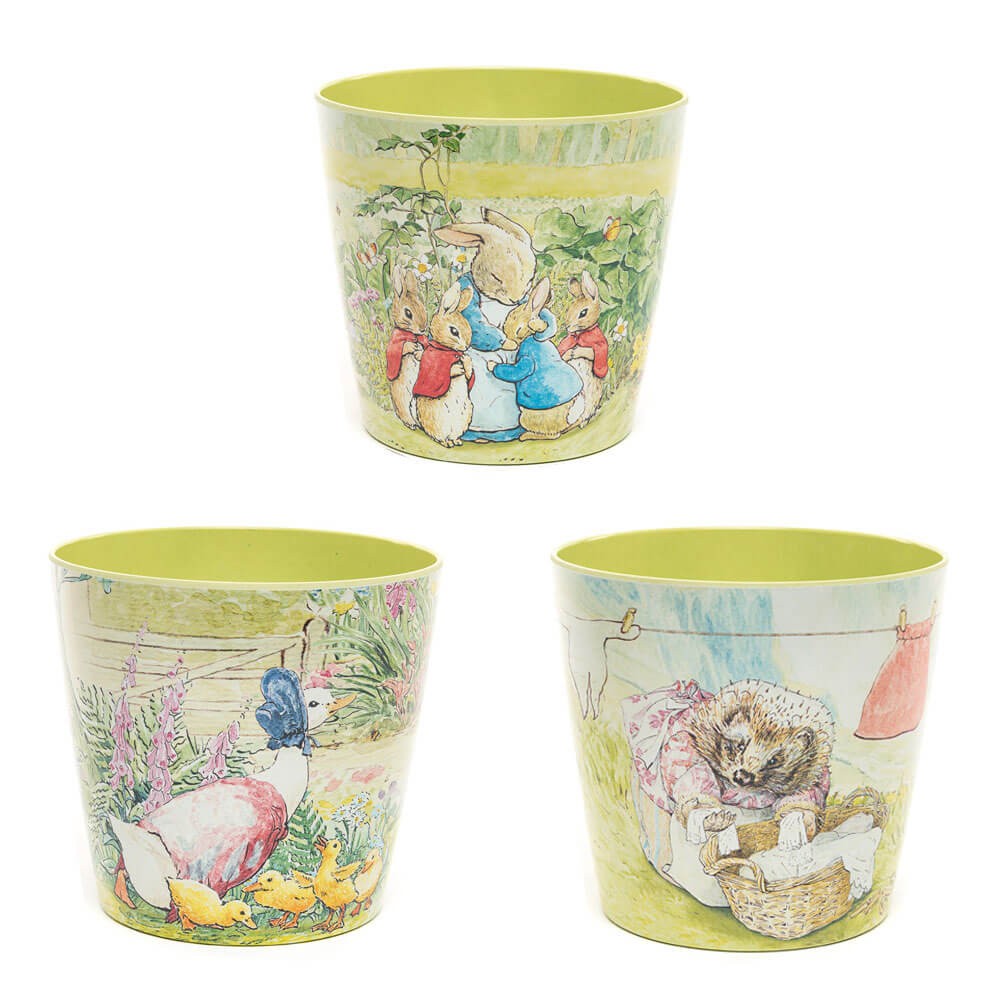 Eco Pot Bamboo: Beatrix Potter Peter Rabbit (set of 3)
