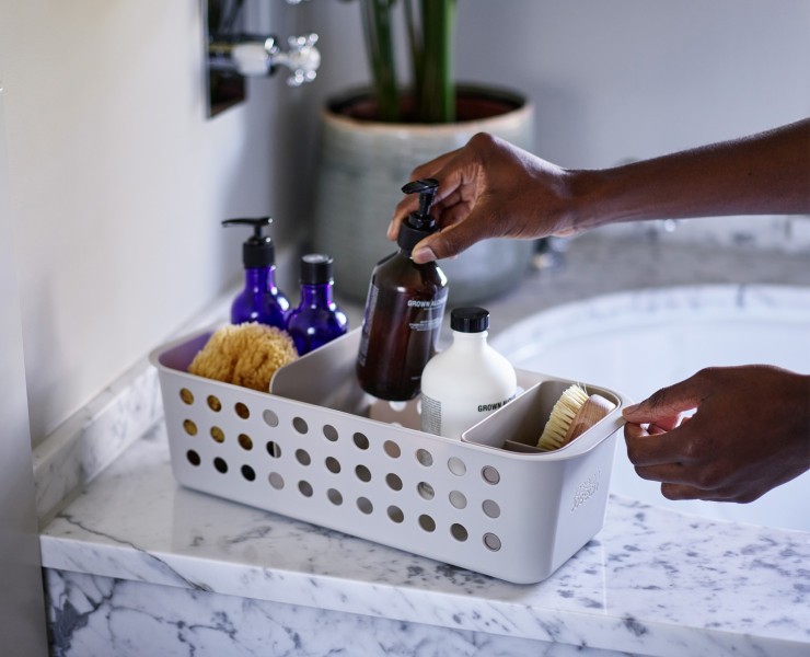 EasyStore Slimline Bathroom Storage Basket  - Joseph Joseph