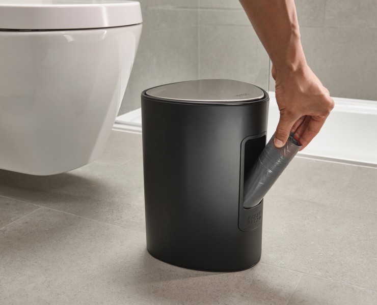 Easystore 5L Pedal Bin Matte - Black - Joseph Joseph