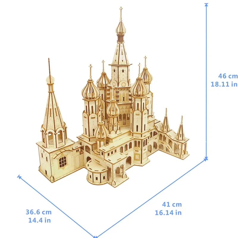Three-Dimensional Puzzle Model Of Saint Basil's Cathedral