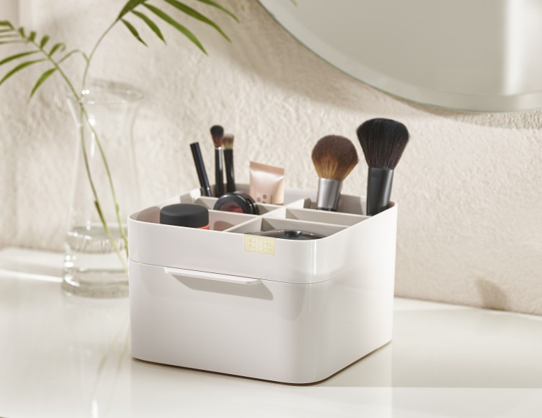 Viva Cosmetic Organiser with Drawer - Shell - Joseph Joseph
