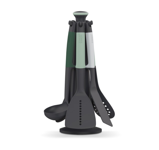 6 Piece Utensil Carousel - Sage - Joseph Joseph