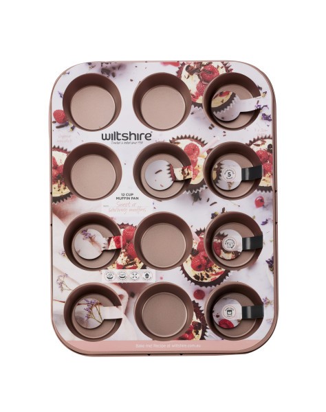 Rose Gold Muffin Pan 12 Cup  - Wiltshire