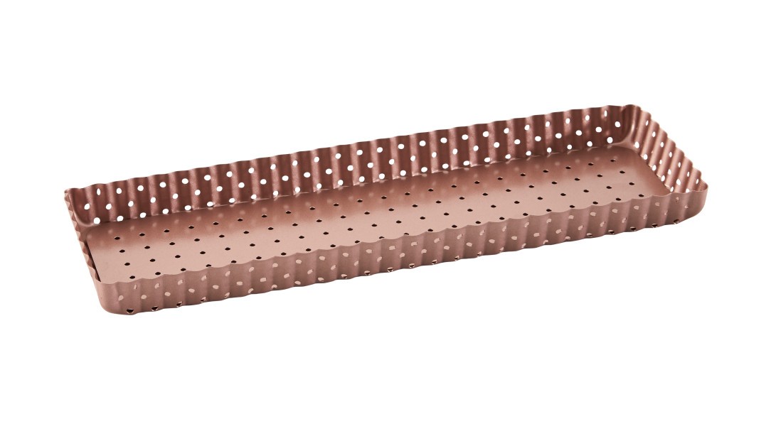 Rose Gold Perforated Rectangle Tart Pan - Wiltshire