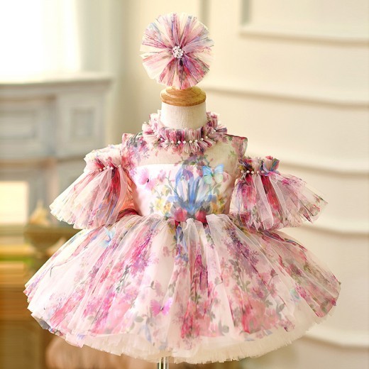 Girl's One Year Old Celebration Dress Princess Dress