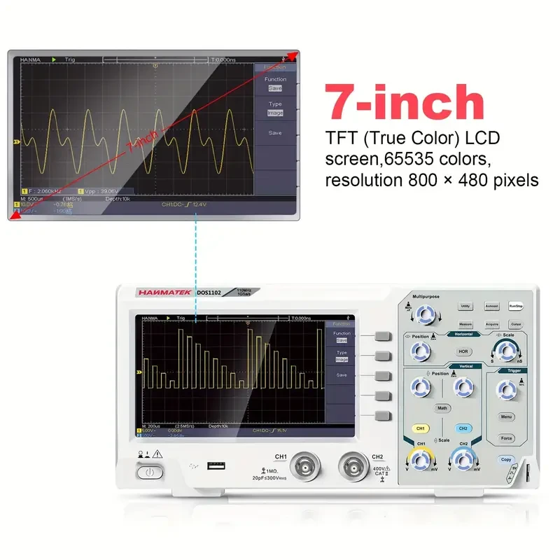 HANMATEK DOS1102 Digital Oscilloscope