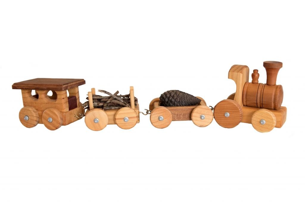 NZ Handmade Three wagons make a small train