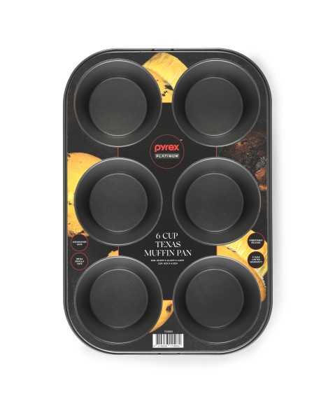 Platinum 6 Cup Texas Muffin Pan - Pyrex