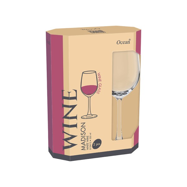Eco Madison White Wine Glass 350ml - Set 2  - Ocean